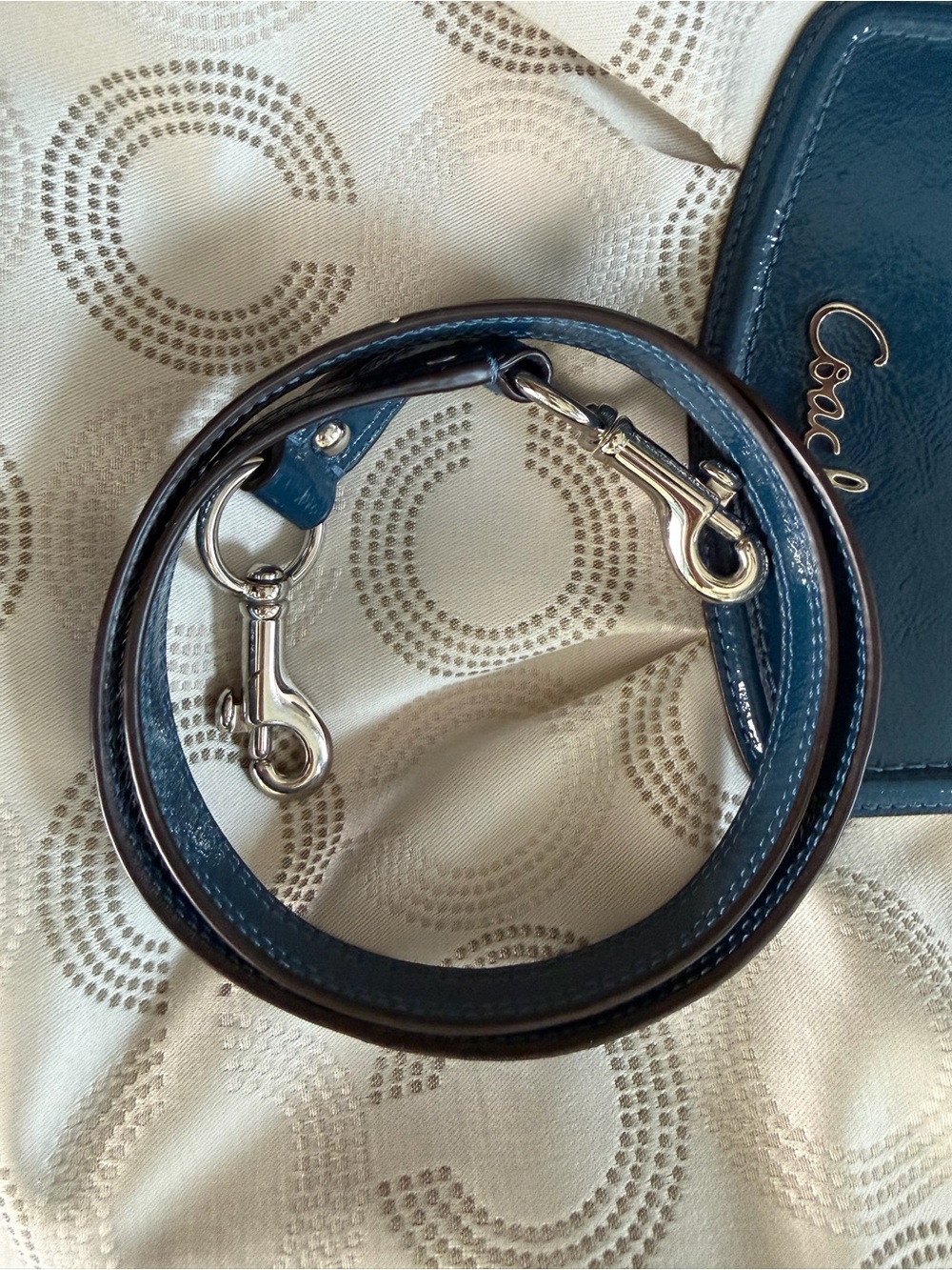 Coach Signature Ashley Dotted Op Art Convertible Hobo Bag Y2K - Picture 12 of 13